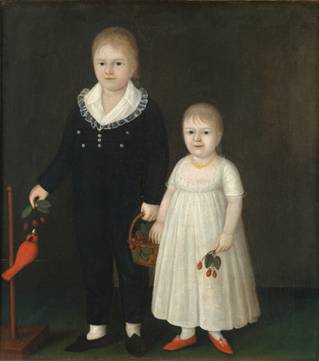 Edward and Sarah Rutter  ca. 1805 	by Joshua Johnson 1763-1824 	The Metropolitan Museum of Art New York NY 65.254.3